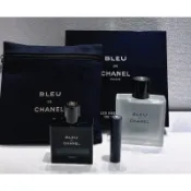 CHANEL 香奈兒藍色Bleu男性香氛系列 藍色男性香精 藍色男性鬍後水 Boy零油光護唇膏《小乖小舖》
