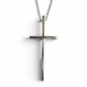 【DOKODEMO】成色極佳★TIFFANY&Co. Tiffany 750 (WG) 十字架項鍊吊墜配件白K金重5.82克 女士