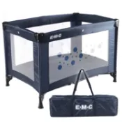 EMC  輕巧型安全嬰兒床(具遊戲功能)(深藍色)