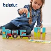 德國Hape beleduc貝樂多 積木拼圖-農場