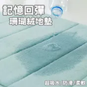 現貨秒寄 腳踏墊 地墊 珊瑚絨地墊 加厚可機洗 記憶地墊 防滑墊 浴室腳踏墊 吸水地墊 腳踏墊 臥室地墊 記憶棉吸水地墊