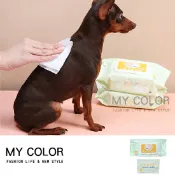 Mycolor 寵物洗澡濕巾 寵物濕巾 寵物眼部濕巾 濕紙巾 去淚痕 貓犬通用 貓狗清潔 貓洗澡 寵物濕巾 寵物清潔濕巾♚MY COLOR♚【L033】