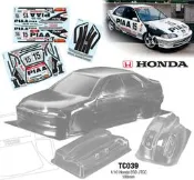 RC樂 Team C TC039 Honda EG9 JTCC 1/10 190mm 透明車殼