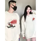 🔥臺灣出貨🔥不一樣的情侶裝 寬鬆衛衣 oversize 憨豆先生 不一樣高級感小衆外套特別的情侶裝網紅圓領衛衣秋冬款