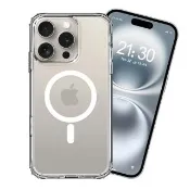 【City Boss】for iPhone 16 Pro 5D超越美型透明磁吸殼-附相機電子按鍵