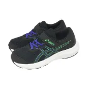 Asics 亞瑟士 慢跑鞋 Contend 9 PS 中童 小朋友 黑 魔鬼氈 運動鞋 1014A338009