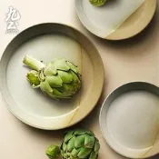 【小新茶具】日式手工粗陶餐具套裝組家用復古餐碗盤子簡約湯面碗米飯碗沙拉碗