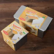【台灣現貨】日本製 方形吐司模附蓋（0.5斤／1斤）日本cakeland 長方形／正方形吐司麵包烤模【起家厝雜貨舖】