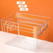 日式廚房冰箱收納盒冷凍透明保鮮盒儲物筐專用蔬菜方形整理 SCRZ