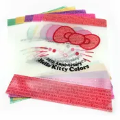 asdfkitty可愛家精品店 asdfkitty*特價-KITTY大臉5入A4資料夾/檔案夾/文件夾-35周年紀念-日本正版商品