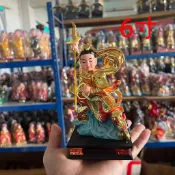 🌟臺灣熱賣🌟三太子哪吒神像681216英寸鍍金彩繪樹脂佛像家用供奉擺件中壇元帥 關聖帝君 中壇元帥 武財神 招財 招