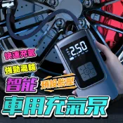 [台灣發貨]雙電壓版 車用打氣機 無線電動充氣泵 輪胎測壓補氣 汽車應急打氣機 長效續航 LED夜間照明 #BD859