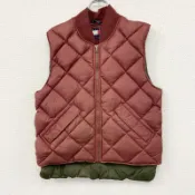 【DOKODEMO】TOMMY HILFIGER絎縫背心，80% 羽絨，RED， M 碼，古著