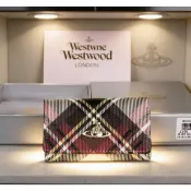 Vivienne Westwood 格紋土星標鑰匙包