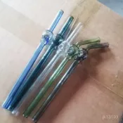 桃園發貨📜🔥高硼硅玻璃骷髏吸管 硼玻璃彎管 玻璃工藝品 個性吸管 呼吸彎管 輸送管 多用途吸管 TB34922