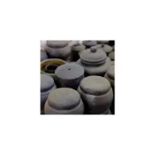 (店+)柴燒柴窯黃龍山老青灰段鼓腹壺400cc宜興正品紫砂壺收藏1入 -