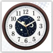 (店+)【A-ONE】掛鐘 夜光13吋大掛鐘靜音時鐘 房間新居咖啡廳星空月亮夜視掛鐘13吋大掛鐘靜音時鐘 房間新居咖啡廳星空月亮夜視掛鐘