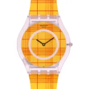 【Swatch】FIRE MADRAS 01 SS08Z105 34mm 現代鐘錶