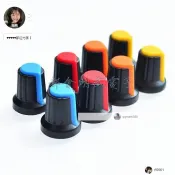 【琪琪優選】（30個裝）電位器旋鈕 開關帽 旋鈕 梅花柄 內徑6mm 外徑15MM*高17MM (桃心鈕 多種顏色)