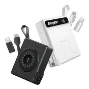 【Energizer 勁量】10in1 勁能充 易捷 無線行動電源 10000mAh QM10004AC 總代理公司貨(數顯 自帶線 無線充)