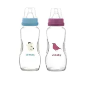 (店+)【US BABY 優生】真母感玻璃奶瓶 一般口徑L 240ml (玻璃奶瓶 奶瓶 嬰兒奶瓶)