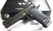 【翔準軍品AOG】 WE  5.1 瓦斯槍 手槍 寬軌 戰術 黑色 有後座力 D-02-47