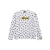 (店+)DR-SS21-32 Drew House 字母logo系列 SS21 Secret ls Tee 波點打底長袖 polka dotT恤 男女同款 白色
