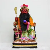 【香樟木雕刻】關公神像擺件 關聖帝君神尊 招財神明擺飾 山西夫子關老爺關二哥 8寸10寸12寸16寸
