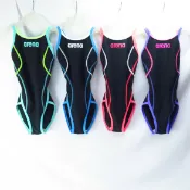 ISPORTSHOP ARENA SWIM 女童 三角泳衣 彩虹標 日本製 S2100WJZ-【iSport愛運動】