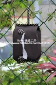 Sofie 機縫工房【素面深灰】活動式掛勾 輕巧包抽取式衛生紙袋 面紙套 車用面紙盒 衛生紙套 廚房 露營 手作