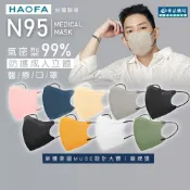 HAOFA N95 氣密型99%防護成人立體醫療口罩 S/M/L 任選 30入/盒 (防霾PM2.5) 專品藥局