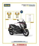 OHLINS歐林斯 雅馬哈XMAX300 改裝前叉內管阻尼可調後減震避震器 機車零組件