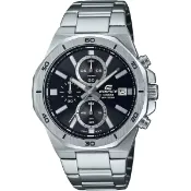 大高雄鐘錶城 CASIO 卡西歐 EDIFICE 八角運動計時手錶 黑面 EFV-640D-1AV 44.3mm｜樂天領券現折★全館特惠中★指定刷卡回饋10%