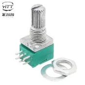 ✨RK097G雙聯6腳電位器B10K/50K/100K功放電位器音響箱音量調節旋鈕