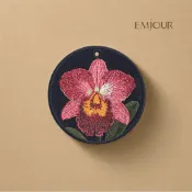 EMJOUR 雙面刺繡吊飾 - 嘉德麗雅蘭 | 花 花語 植物 花草 紀念品 禮物 鑰匙圈 包包配件 裝飾