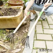 沙灘趕海工具套裝挖貝殼扒鏟子蛤蜊耙子挖海蠣子專用家用帶網耙
