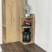 One 生活 桌上角落架 櫃子收納/可超取/三層架/化妝品收納(寬15CM桌上轉角架)