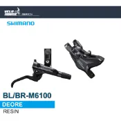 SHIMANO DEORE BL-M6100/BR-M6100油壓碟煞組 (煞把+卡鉗 已組裝)【飛輪單車】【蝦皮價】