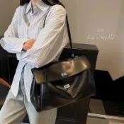 【Elly.Studio】巴黎世家風Rodeo手提包(大/小)歐美肩背包 大包包 托特包 斜背包