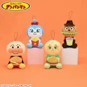 『現貨』日本 正版 麵包超人 毛茸茸 玩偶 吊飾 娃娃 擺飾 速食店 漢堡 薯條 系列 漢堡人