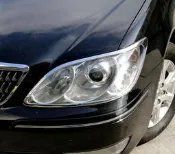 ~圓夢工廠~Toyota Camry 5.5代 2004~2006 改裝鍍鉻銀車燈框飾貼 前燈框 大燈框 頭燈框