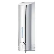 【Homepluz】半圓形單瓶壁掛手壓式給皂機 380ml(鏡面銀)