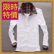 現貨+預購 長袖襯衫T恤-假兩件造型時尚百搭男上衣3色59ac8【獨家進口】【米蘭精品】