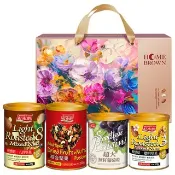 【紅布朗】璀璨繁花堅果禮盒(4件/組)聖誕尾牙春節禮盒 送禮推薦
