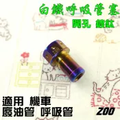 ZOO | 白鐵 鍍鈦 開孔 廢油管塞 呼吸管塞 齒輪箱呼吸塞 耐油管塞 塞子 附發票