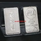 甄選 . 美國紀念幣1OZ 銀條美國勘探者美國金屬銀條紀念章【滿300出貨】