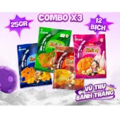 越南 Tân Nhiên（1G2-2) 即食薄餅 米紙 Bánh Tráng Trộn 薄餅 拌米紙 蒜味薄餅 蝦味薄餅