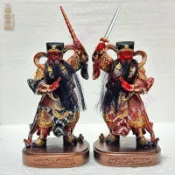🏆❋畅享 趙元帥康元帥神像五營將軍趙康元帥中壇元帥楊戩雷公4寸擺件樹脂 柠DM