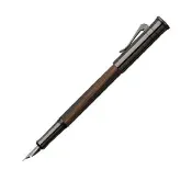 【Graf von Faber-Castell】經典望加錫烏木鋼筆-黑色款 M尖 VIP刻字服務(原廠正貨)