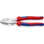 (店+)【knipex K牌】KNIPEX 09 15 240(美式)鍍鉻防銹版雙料舒適型省力鋼絲鉗 老虎鉗